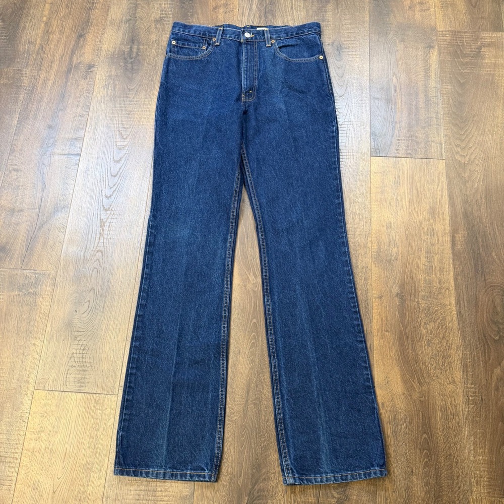 Vintage Levi's 517 Jeans Mens 34x36 (Fits 32x35) Dark Wash USA Bootcut Denim